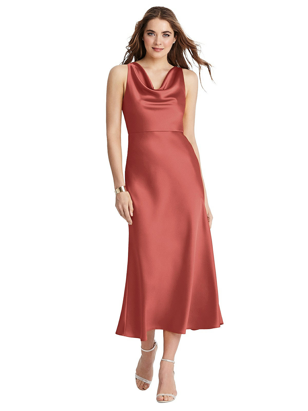 Special Order Cowl Neck Midi Tank Dress - Esme