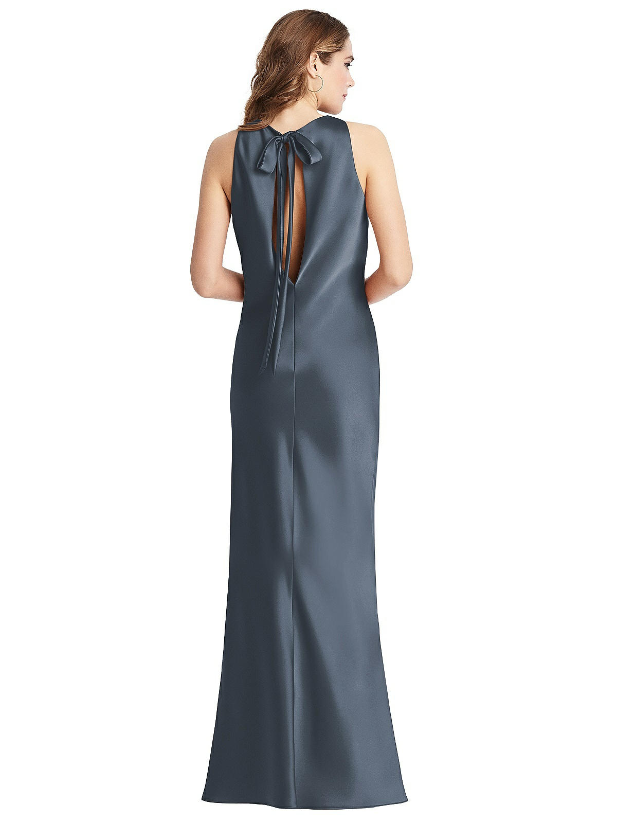 Special Order Tie Neck Low back Maxi Tank Dress - Marin