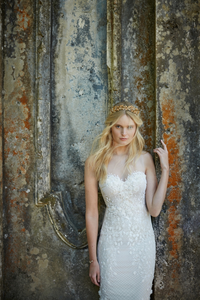 Illusion neckline wedding dress | Ashton from BHLDN