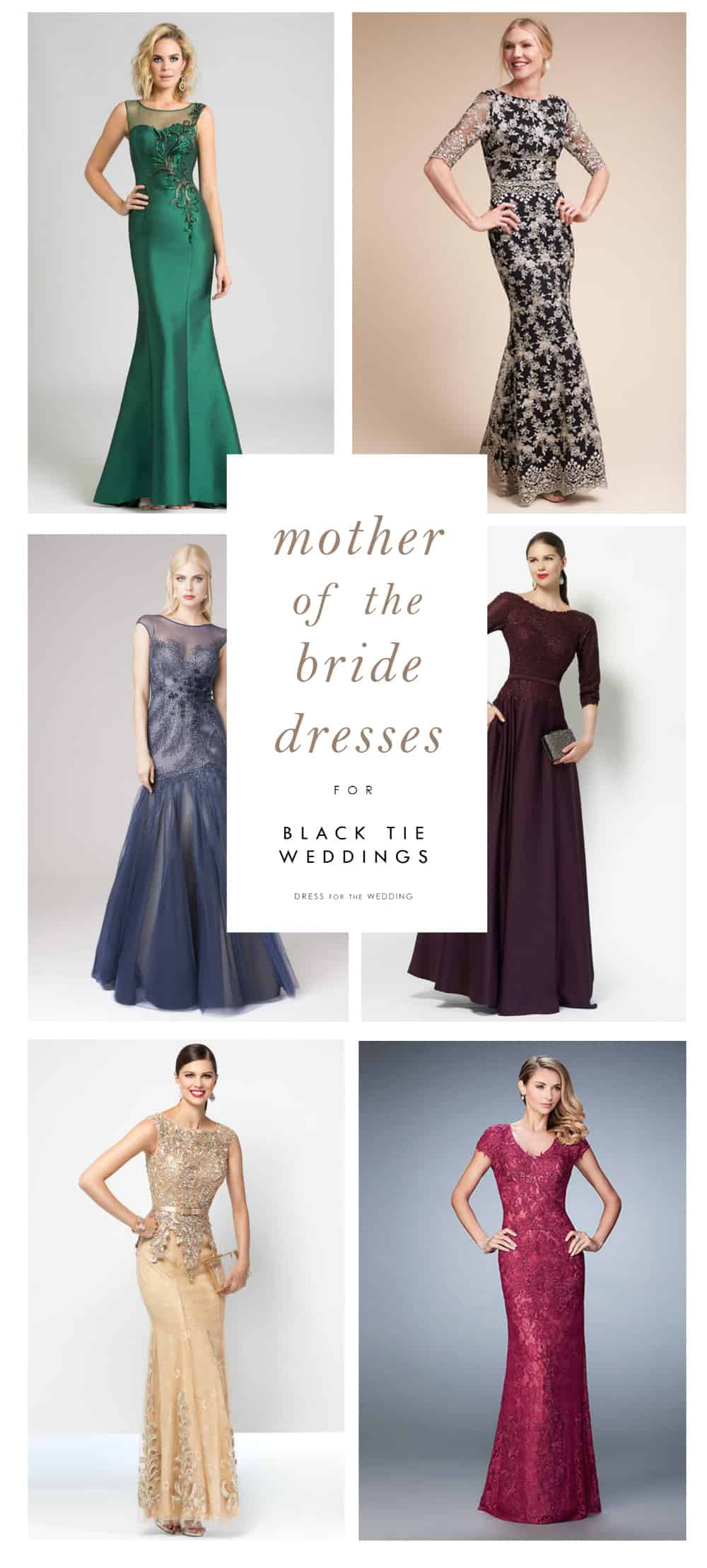mother of the bride dresses for black tie weddings