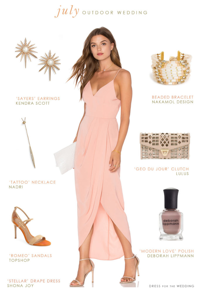 What To Wear to an Outdoor July Wedding