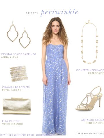 Periwinkle Gown by Shoshanna