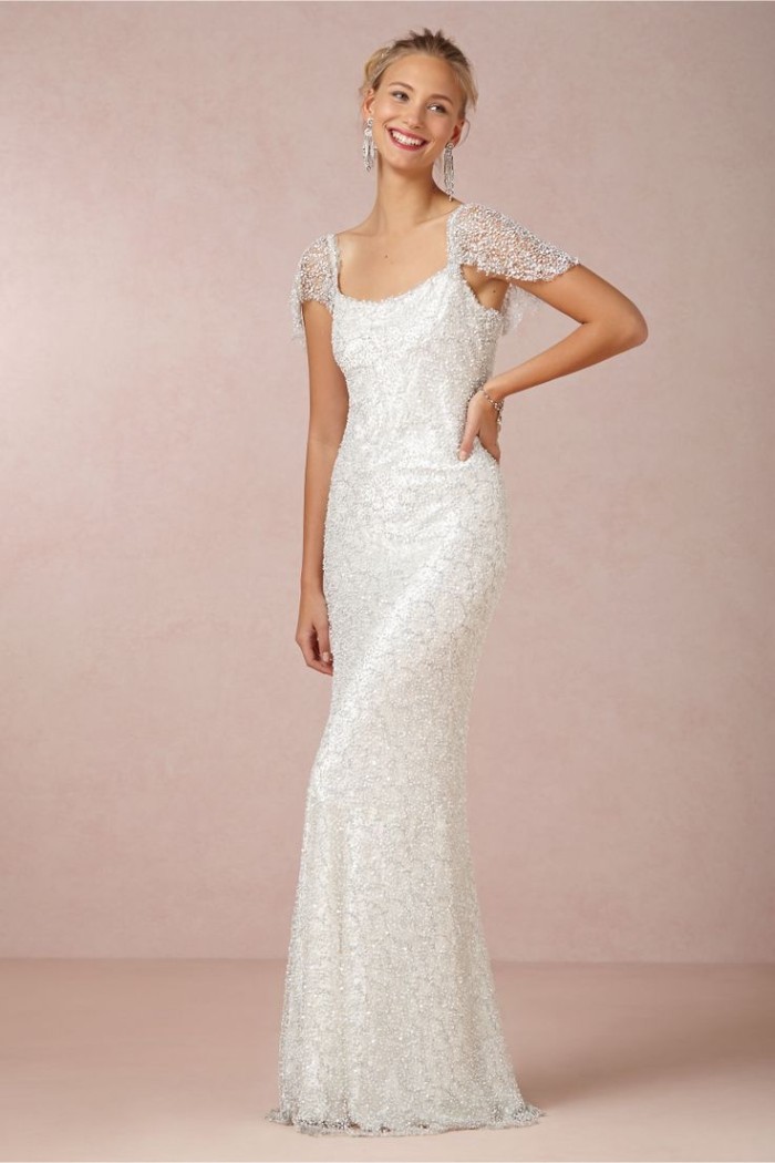 Snowflake Beaded Wedding Dress